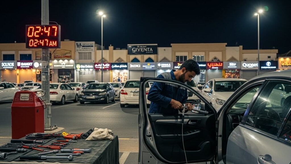 فتح سيارات اسواق القرين 24 ساعة